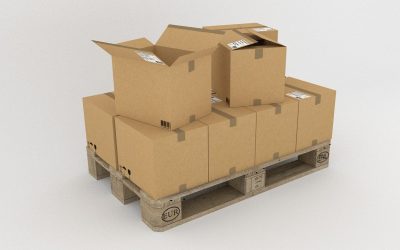 Kartonagensammlung im Altstoffsammelzentrum