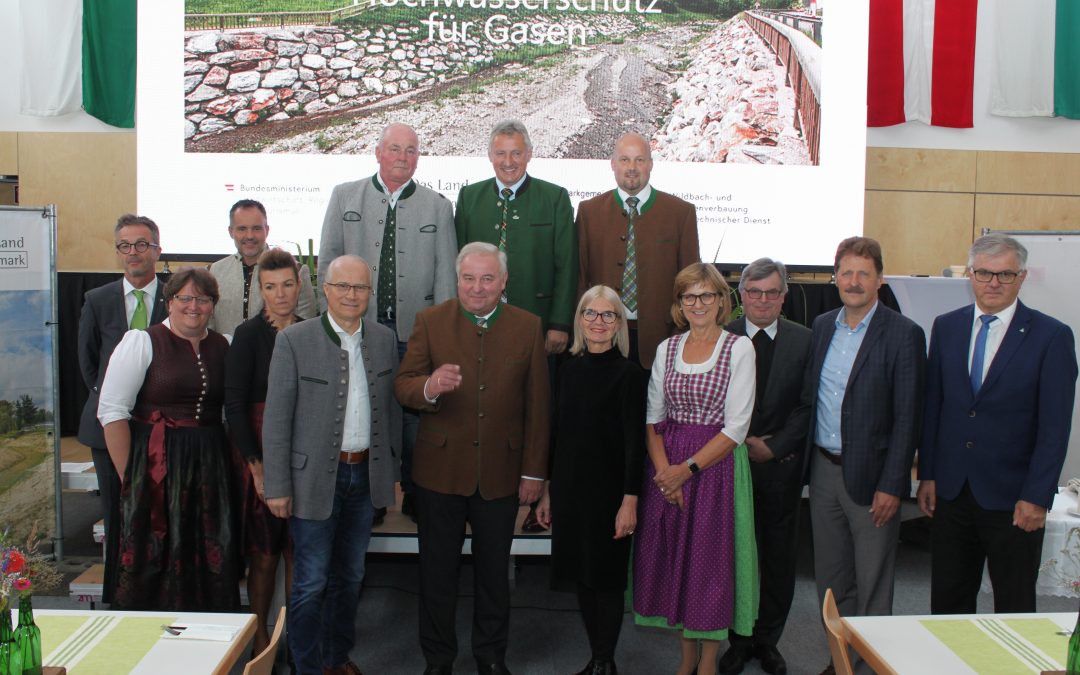 Hochwasserschutzprojekt in Gasen erfolgreich abgeschlossen!