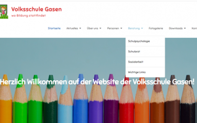 Eine neue Website für die Volksschule Gasen