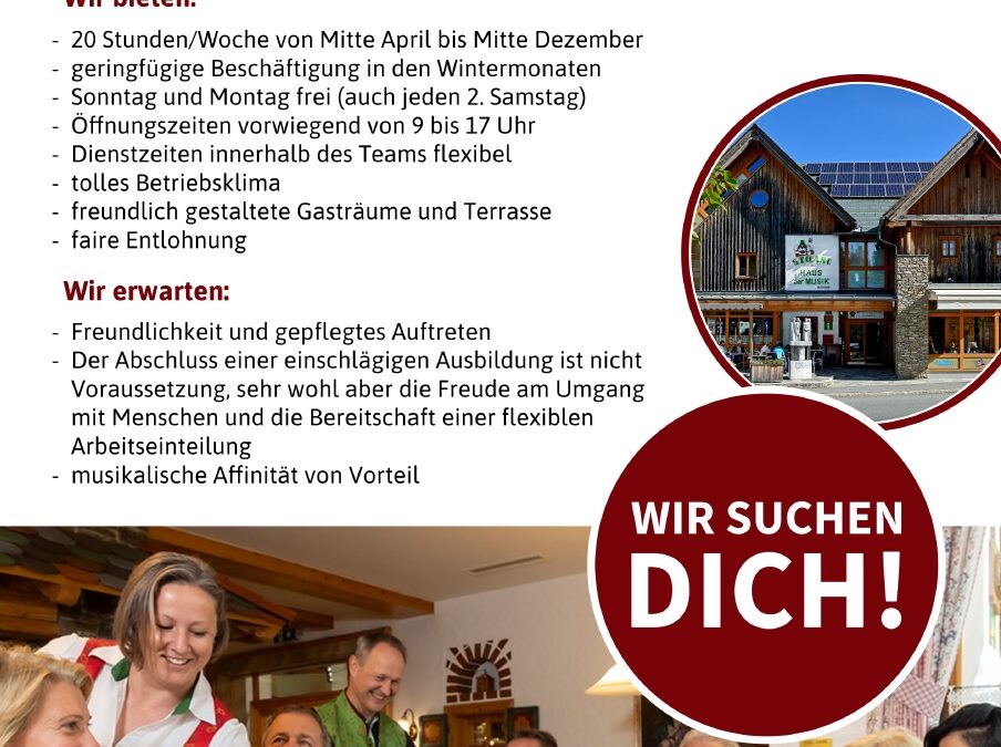 Kellner/in im Stoani Café gesucht